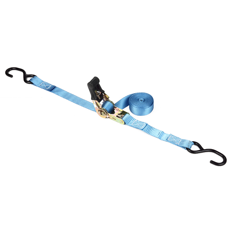 1 pollice 25 mm da 25 mm da 800 kg cinghie di tie-down con un gancio b nero