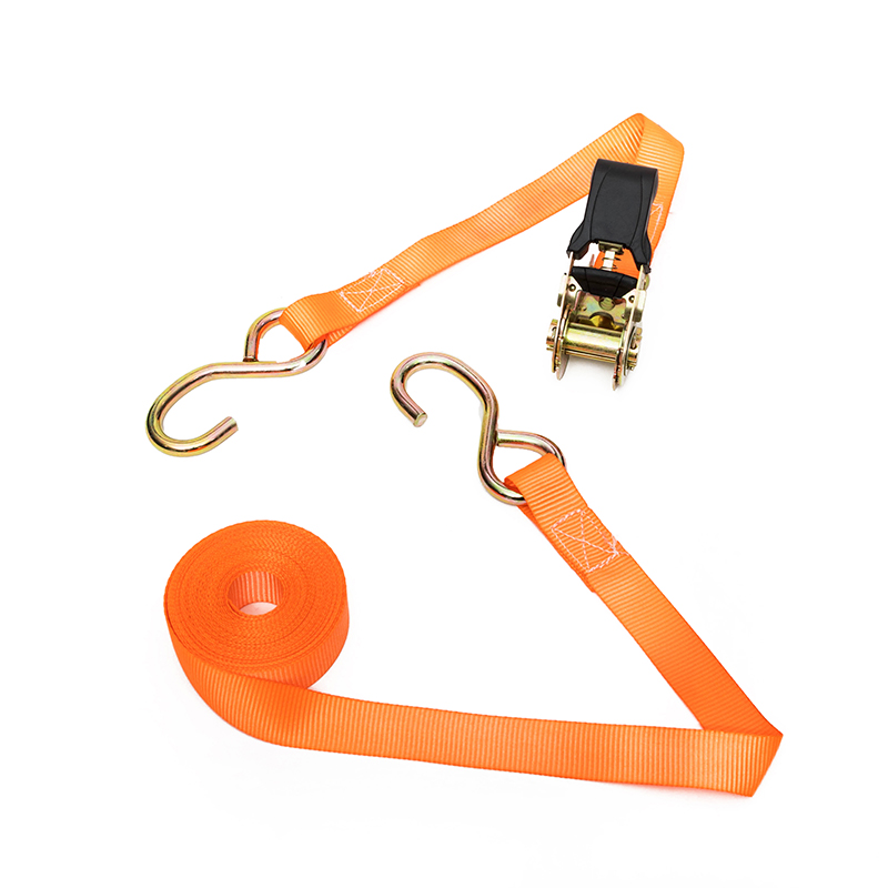 1 pollice 25 mm da 25 mm da 800 kg cinghie di tie-down con un gancio b nero