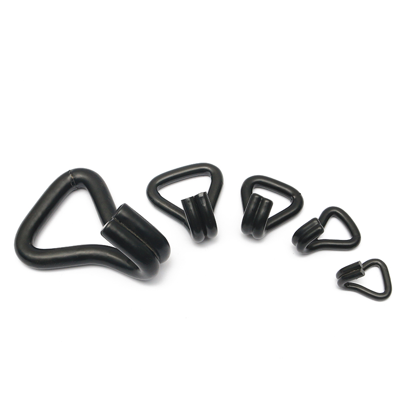 1-1/16 pollici 1500 kg/3000 libbre Black PVC PVC doppio j hook j hook j hook