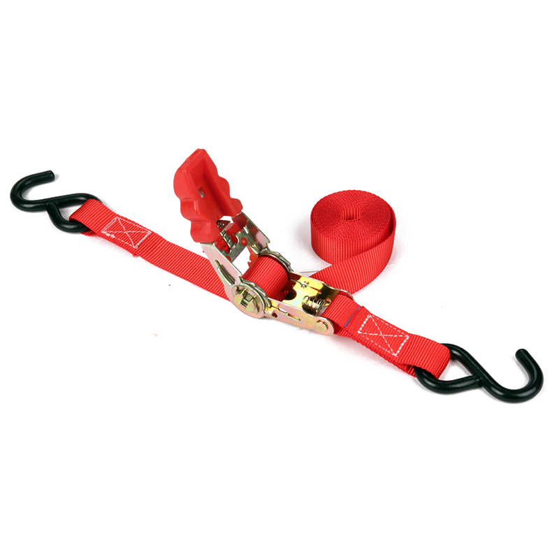 1 pollice 25 mm da 25 mm da 800 kg cinghie di tie-down con un gancio b nero